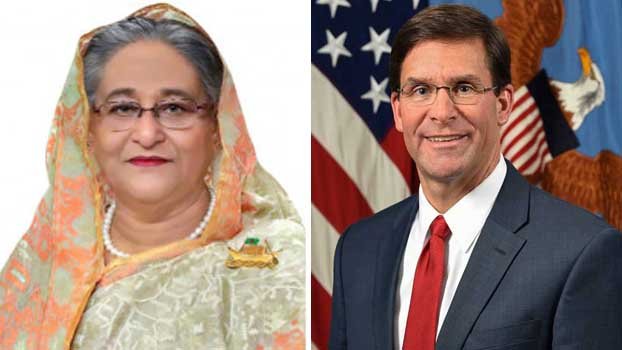 US Secretary of  Defense phones PM Sheikh Hasina