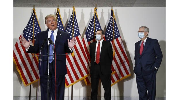 Trump urges Republicans to support bigger virus relief package