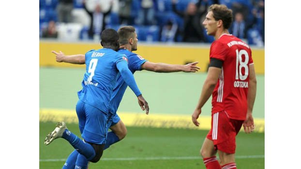 Bayern’s 23-match winning streak ends with Hoffenheim loss