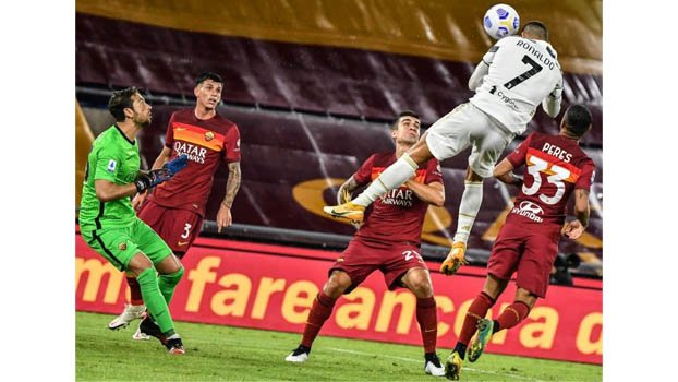 Ronaldo double rescues a point for Juventus at Roma