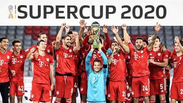 Bayern ride luck to win Super Cup and fifth title of year