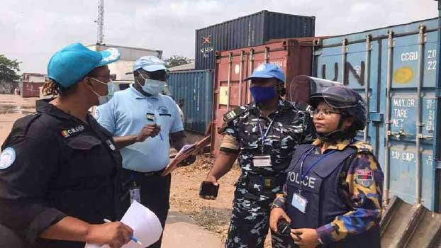 Female Bangladesh peacekeepers tasked with Congo Airport security