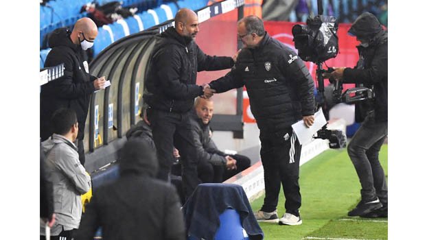 Pep, Bielsa praise each other after lively draw