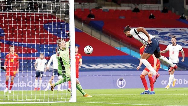 Calvert-Lewin gets debut goal  as England win Wales friendly