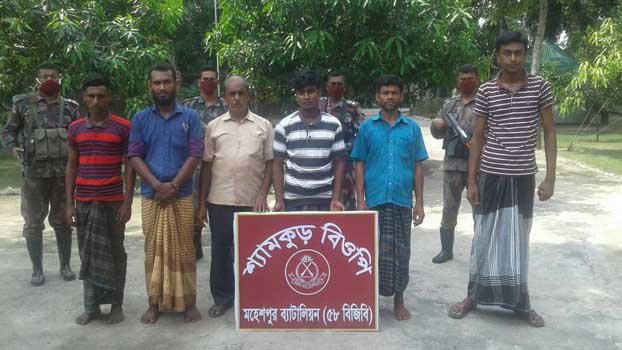 6 held from Moheshpur border for human trafficking