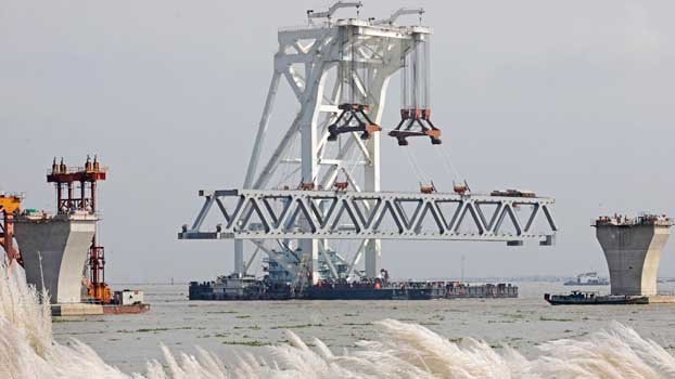 33rd span of Padma Bridge installed