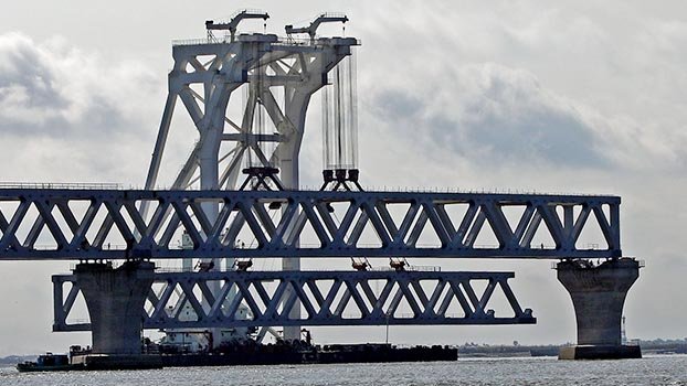 34th span of Padma Bridge installed