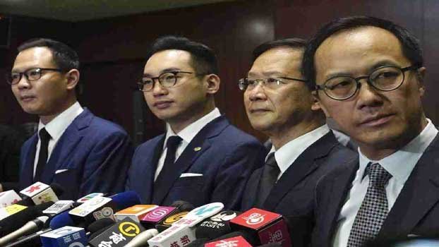 Hong Kong’s pro-democracy lawmakers to resign en masse