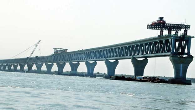 37th span of Padma Bridge installed