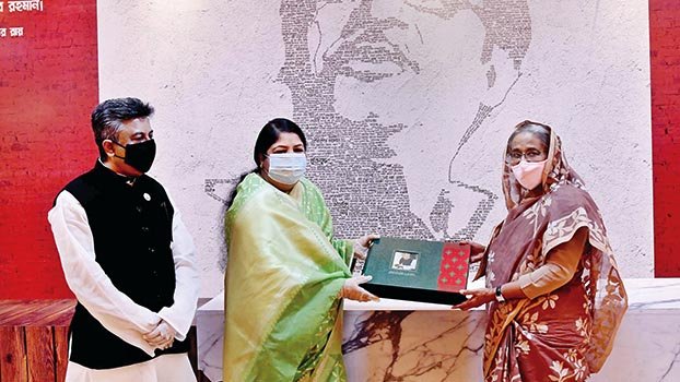 PM opens pavilion on Bangabandhu at JS