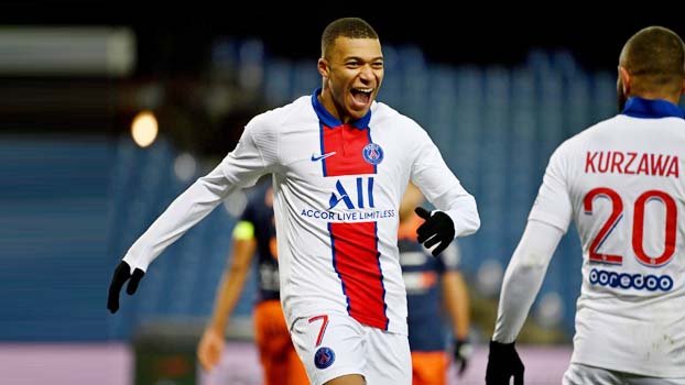 Mbappe brings up century as PSG win at Montpellier