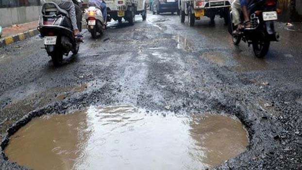 Roads in a shambles