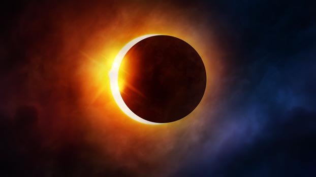 Total solar eclipse today