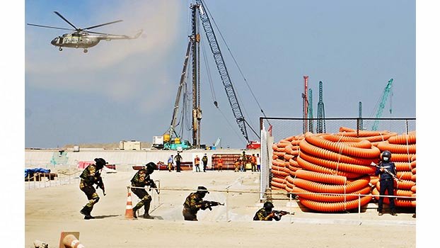Army conducts security drill at Matarbari Power Plant