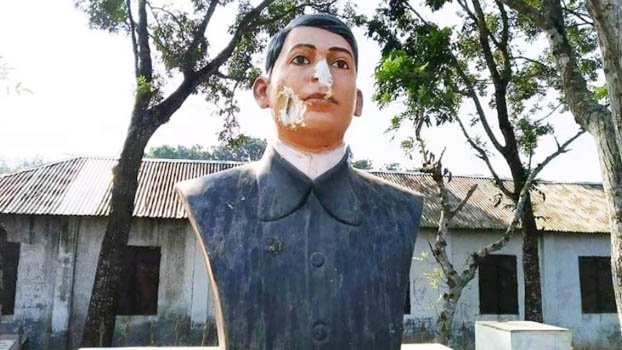 Bagha Jatin’s sculpture vandalised too