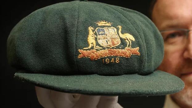Bradman’s ‘baggy green’ sold for A$450,000