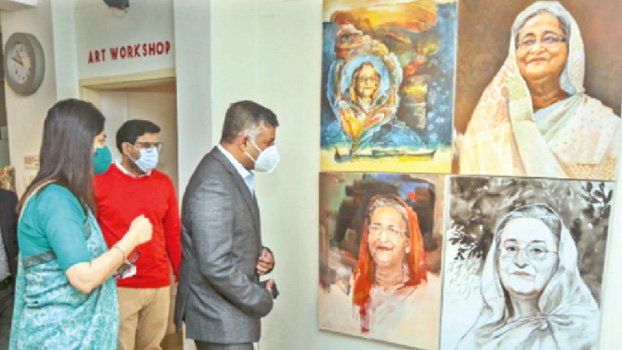 Art exhibition ‘Sheikh Hasina: On the Right Side of History’ begins