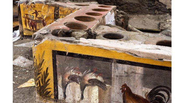 Ancient Pompei  fast-food stall found
