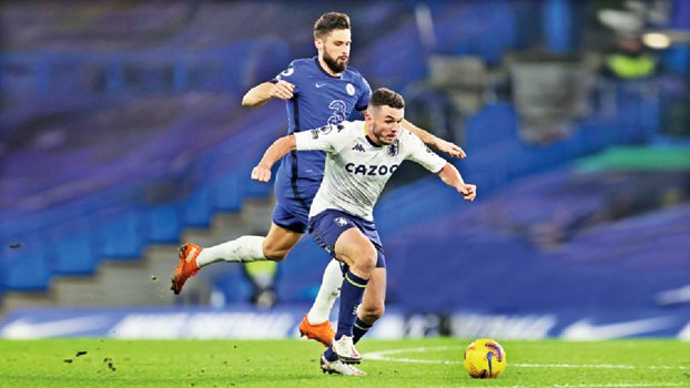 Chelsea held 1-1 by Villa