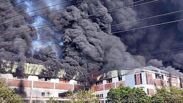 N’ganj factory gutted by  blaze