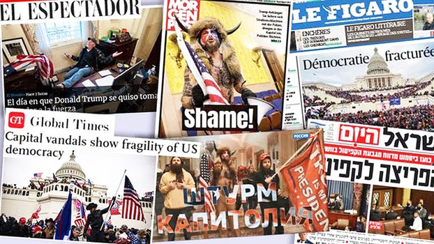 World media see Trump  ignite an ‘insurrection’