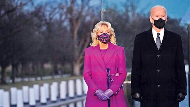 Biden marks nation’s Covid grief before inauguration pomp