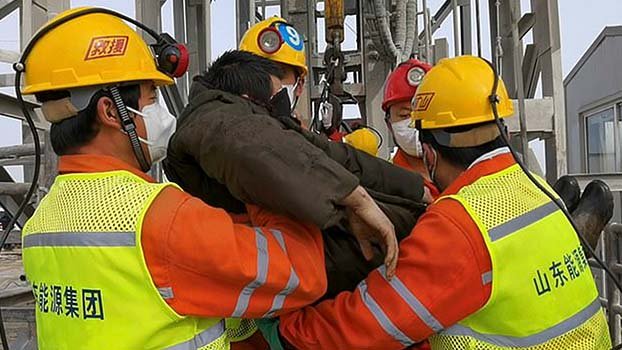Trapped for 2 weeks, 11 workers rescued from China gold mine