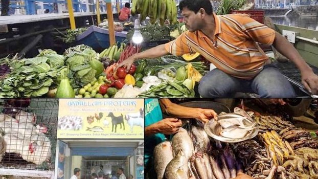 Prices of vegetables, fish see sharp fall