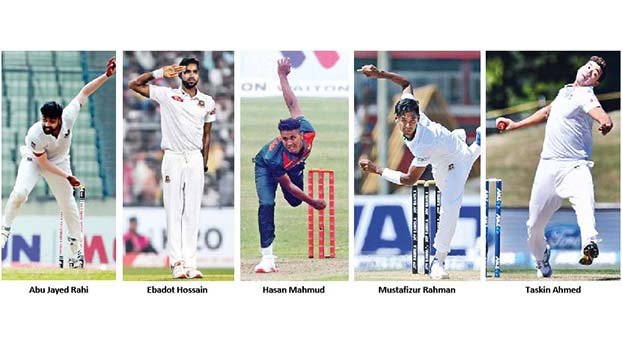 Five pacers in Test squad for injury concerns