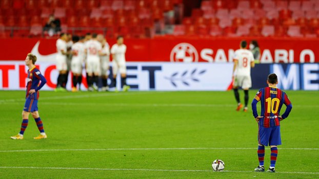 Sevilla defeat leave Barca on the edge