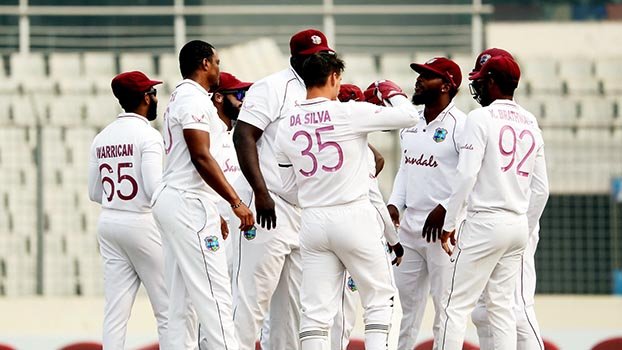 Windies dominate bat and ball 