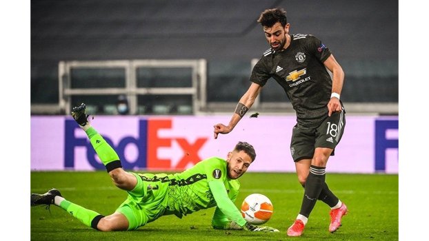 Bruno brace helps United thrash Sociedad