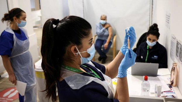 Over 20m get first dose of Covid  vaccine in UK