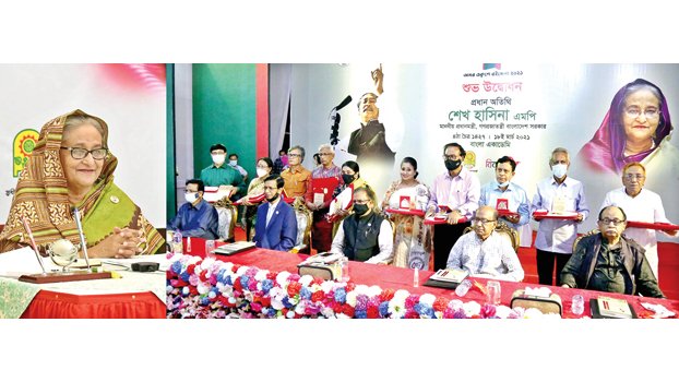 PM opens Ekushey book fair