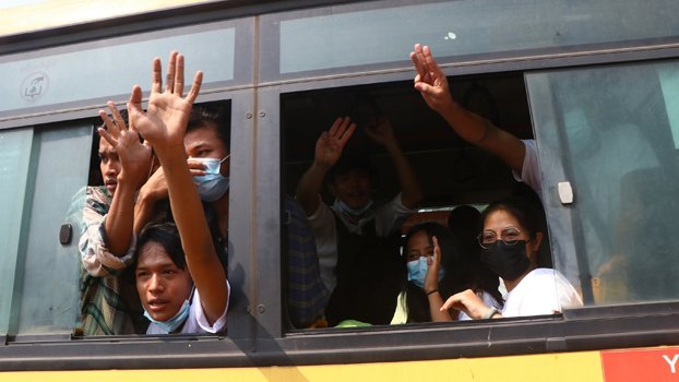Myanmar junta frees hundreds held for anti-coup protests