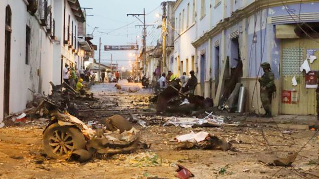 Car bomb wounds 19 in town in Colombia