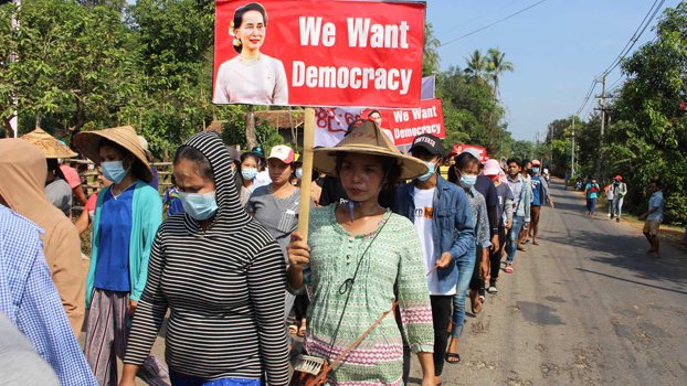 Myanmar security forces arrest prominent leader of campaign against coup