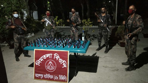 BGB seizes 81 bottles of Phensidyl in Chuadanga