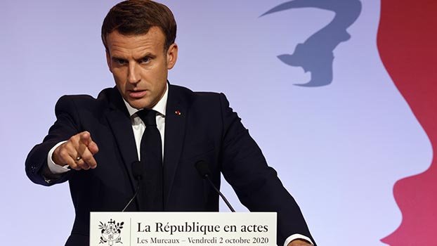 Macron urges ‘clear red  lines’ with Russia amid  buildup near Ukraine