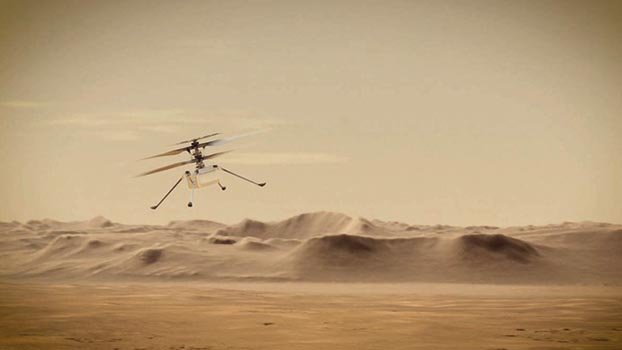 Nasa successfully flies small helicopter on Mars