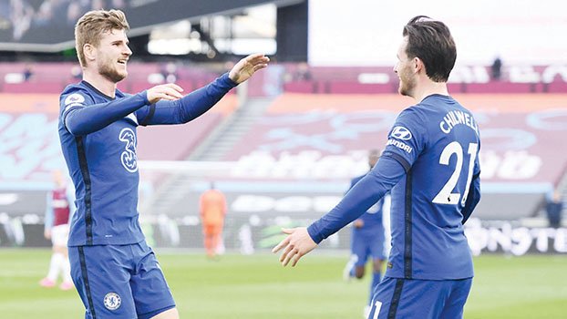 Werner tightens Chelsea’s grip on top four