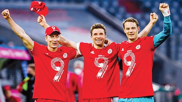 Mueller hails Bayern’s ‘phenomenal’ ninth league title in a row