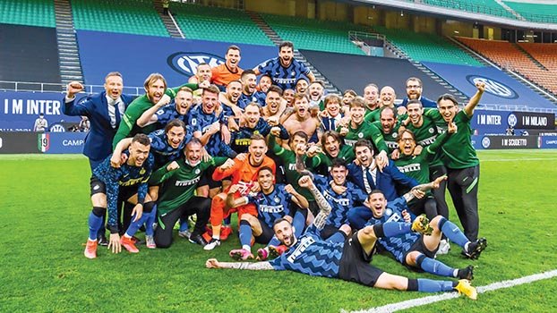 Inter celebrate Serie A title with record home win