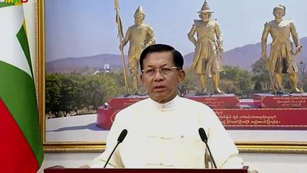 100 days in power, Myanmar junta holds pretense of control