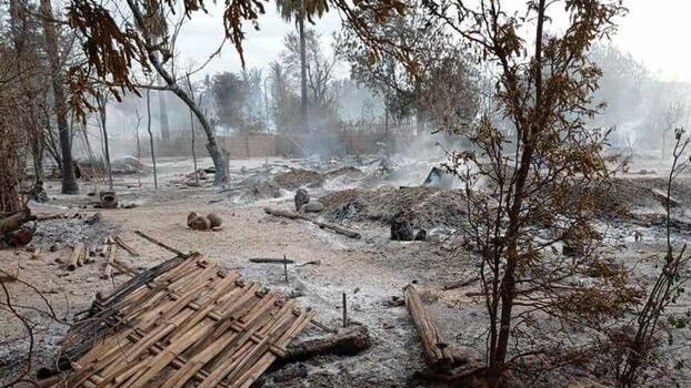 Junta burns Myanmar village in escalating violence