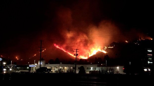 Lightning triggers wildfires in British Columbia