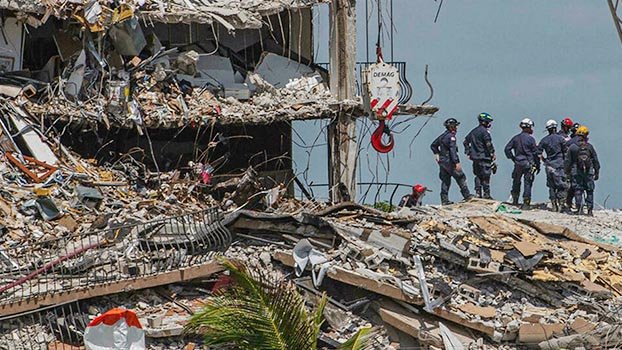 Florida Surfside building collapse recovery  mission nears end