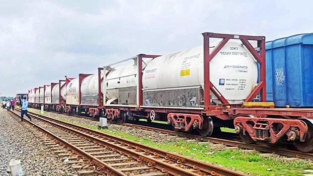 Indian Railways’ Oxygen Express arrives
