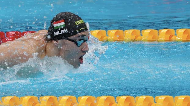 Hungary’s Milak wins men’s Olympic  200m butterfly gold
