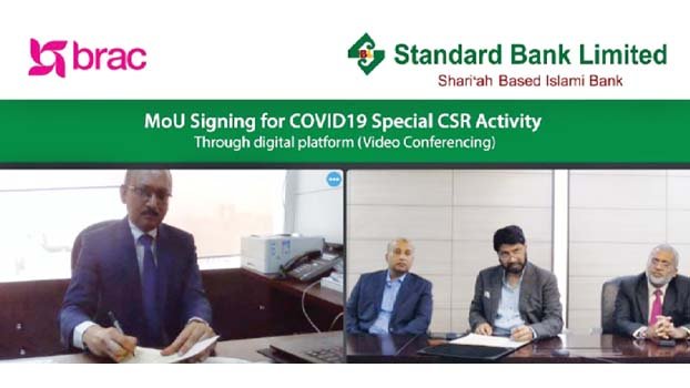 Standard Bank signs MoU with BRAC to fight Covid 19